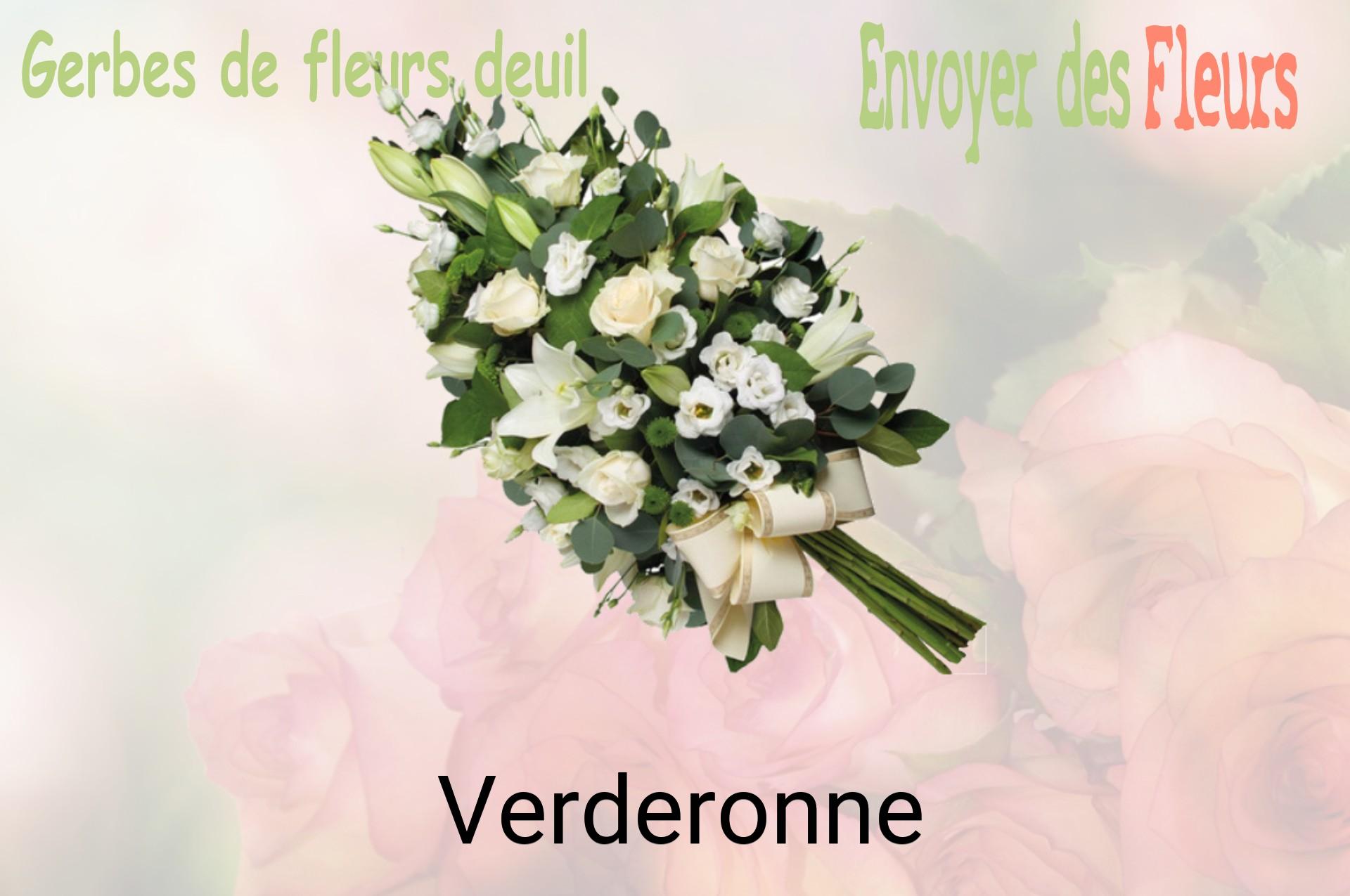 Gerbe de fleurs de deuil livrée à Verderonne